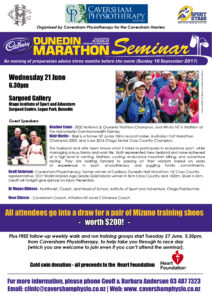 Cadbury Dunedin Marathon Seminar 2017